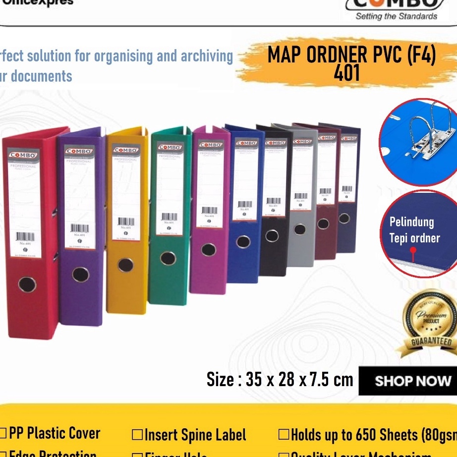 

KP8 Odner Map Folio Pvc Colour Odner Map F4 File Pvc 41 Warna Combo Map Ordner Folder F4