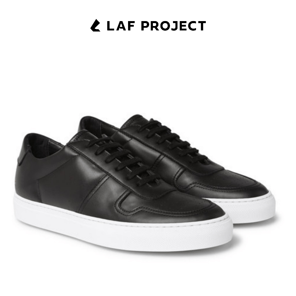 Sepatu Pria Sneakers Hitam Putih Casual Polos Air Adams LAF Project