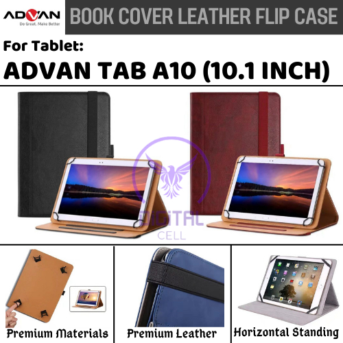 ADVAN TAB A10 10.1 INCH BOOK COVER LEATHER CASE SARUNG FLIP CASING