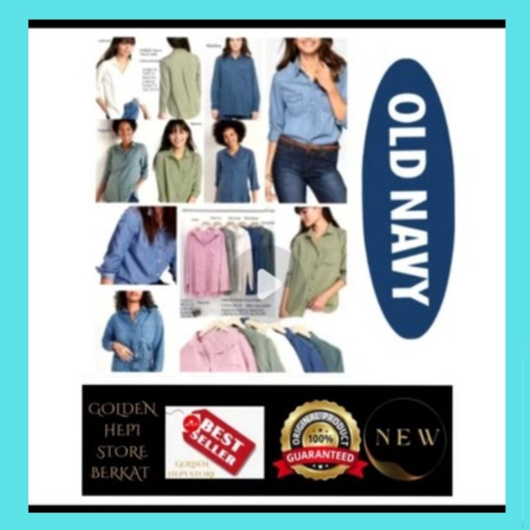 KEMEJA OLD  NAVY TWIIL TENCEL RELAXED FIT PigmentDyed g Z6J2