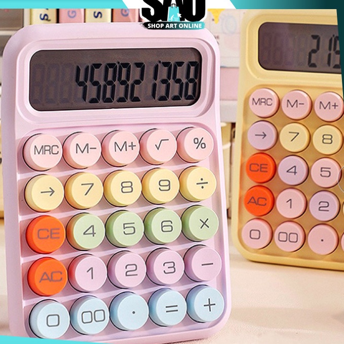 

HJ6 SAO 6187 Kalkulator Lucu Warna Macaron 12 Dit Gaya yang Menggemaskan untuk Meja Anda