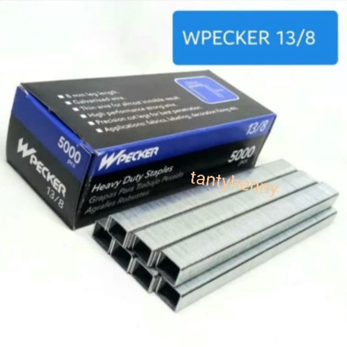 

Terlaris Staples Wpecker 138 isi hekter pcs staples heavy duty staples wpecker