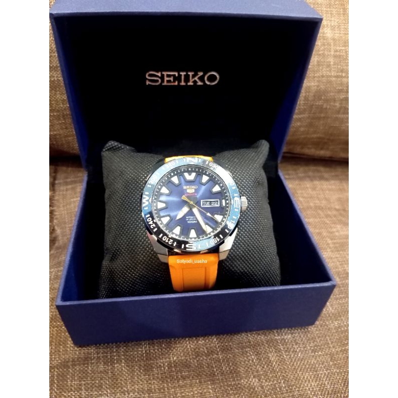 Seiko 5 sport SRP747K1 Calib 4R36A Mountain Blue ORI