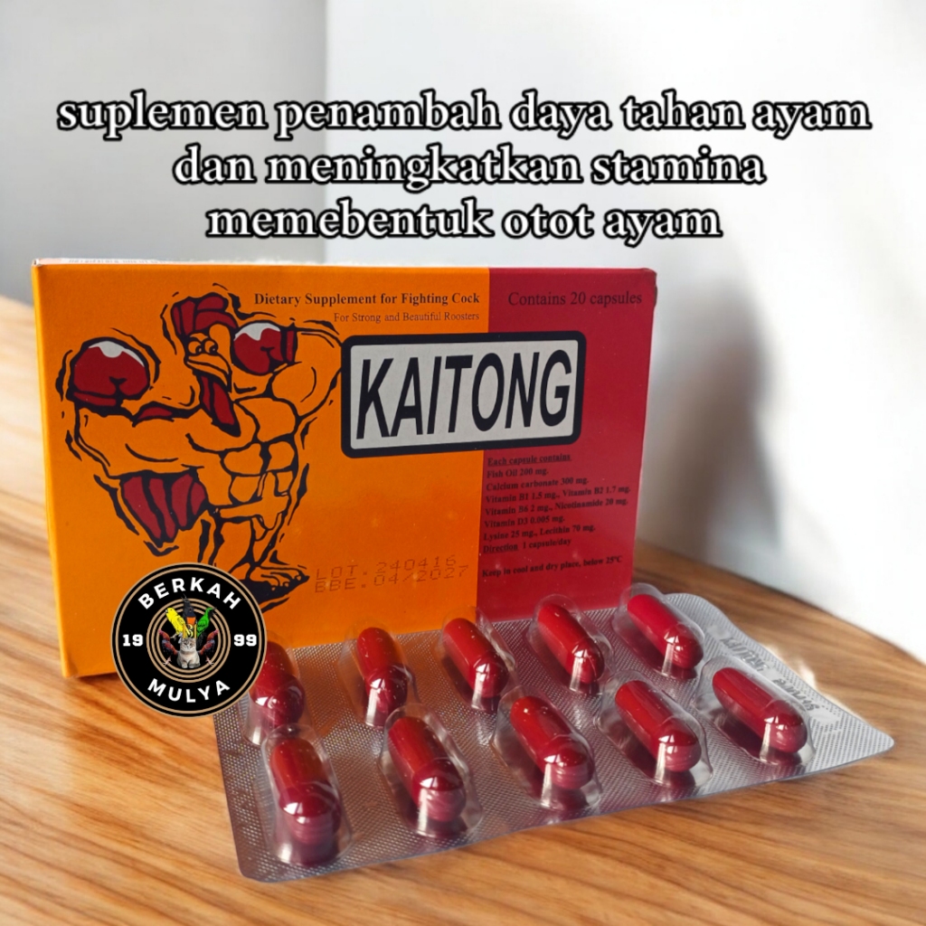 JAMU AYAM JAGO KAITONG SUPLEMEN AYAM PETARUNG DOPING IMPORT KAITONG THAILAND