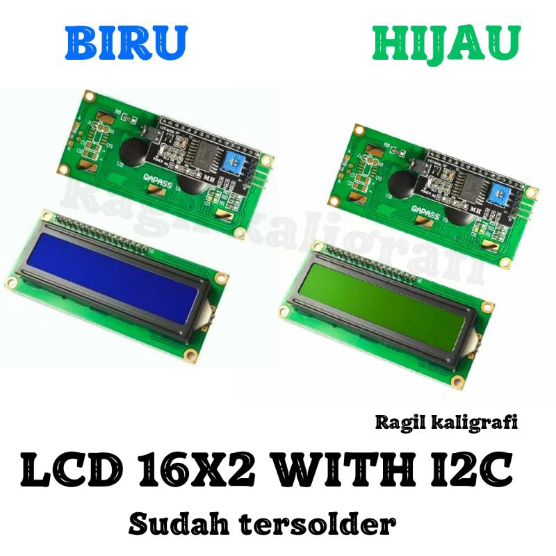 LCD 16x2 blue lcd 1602 green lcd 16x2 green lcd 16x2 biru lcd 16x2 hijau