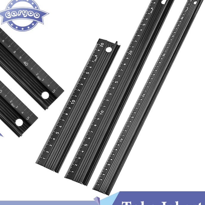 

Limit Penggaris Lurus Multifungsi Straht Cutting Ruler Anti Slip Untuk Pengerjaan Aluminum Alloy