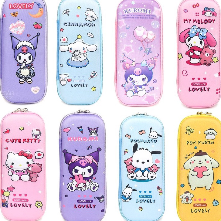 

HJ6 Kotak Pensil Anak Tempat Alat Tulis 3D Kuromi