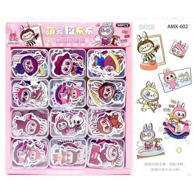 

sticker labubu 1 box mika kecil / stiker labubu / stiker labubu murah