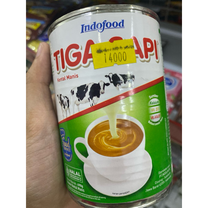 

susu kental manis cap tiga sapi 490g