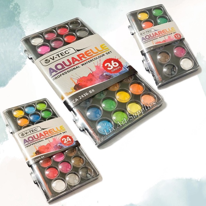 

VTEC Cat Air Set Watercolor Aquarelle Set 12 24 36 g LE3