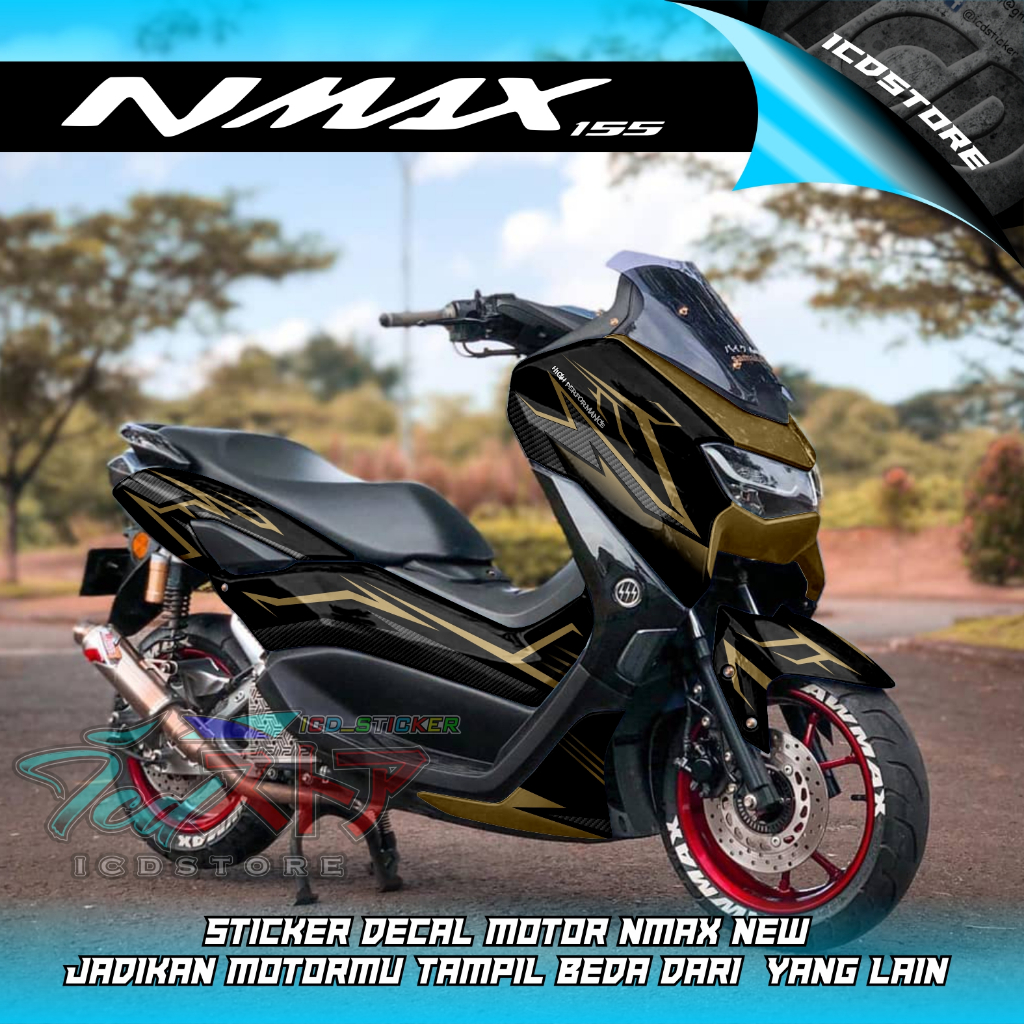 Sticker Nmax New 155 Motif Carbon Grafiss Full Body Full HD / Customdecal