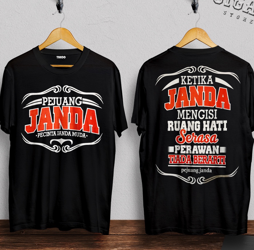KAOS PEJUANG JANDA  KAOS ORANG TUA KAOS PEJUANG JANDA MERAH  KAOS JAWA