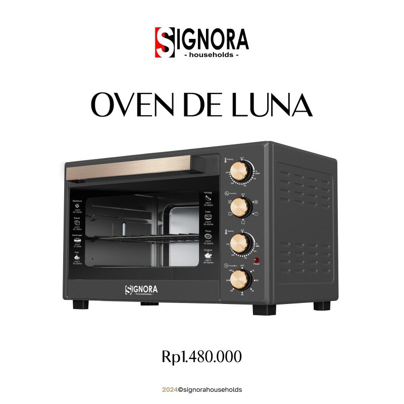 oven de luna signora/ oven listrik terbaru/ oven mini