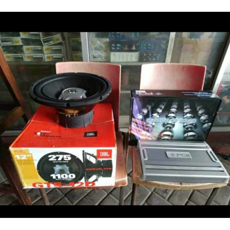 Paketan Subwoofer JBL dan Power PCA 4CH
