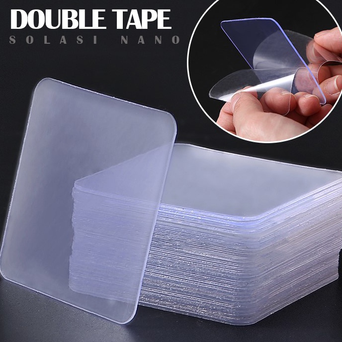 

Sale DOUBLE SIDE TAPE PAPAN NANO TAPE MOTIF KEKUATAN LENGKET 1X LIPAT