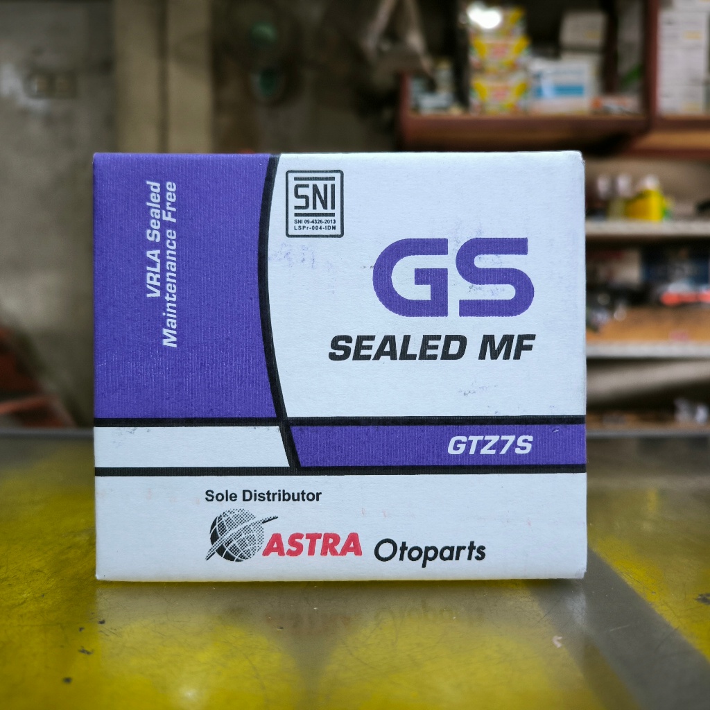 Aki Kering GS Astra GTZ7S 12 Volt 6 Ampere