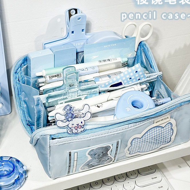 

KP8 Tempat alat tulis kotak pensil aesthetic Tas PenaTempat Pencil Tas Pensil kapasitas