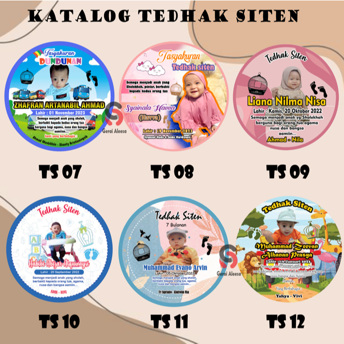 

stiker dundunan, stiker tedhak siten stiker mudun lemah