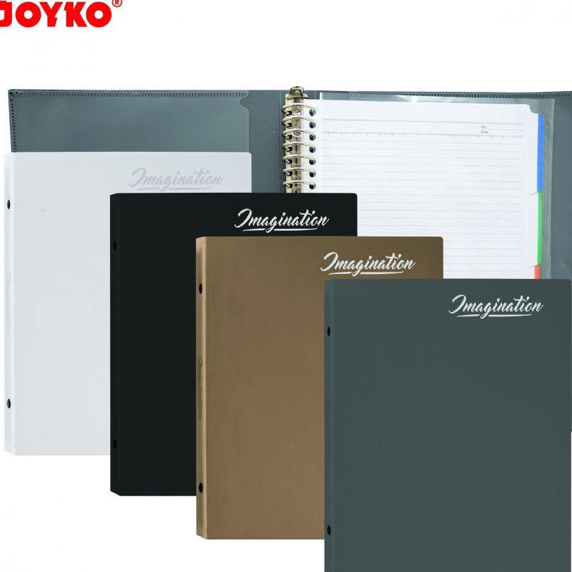 

Bonus Binder Note Joyko B5MHIMM14 Imagination Uk 26 Holes Metal Ring Warna Netral