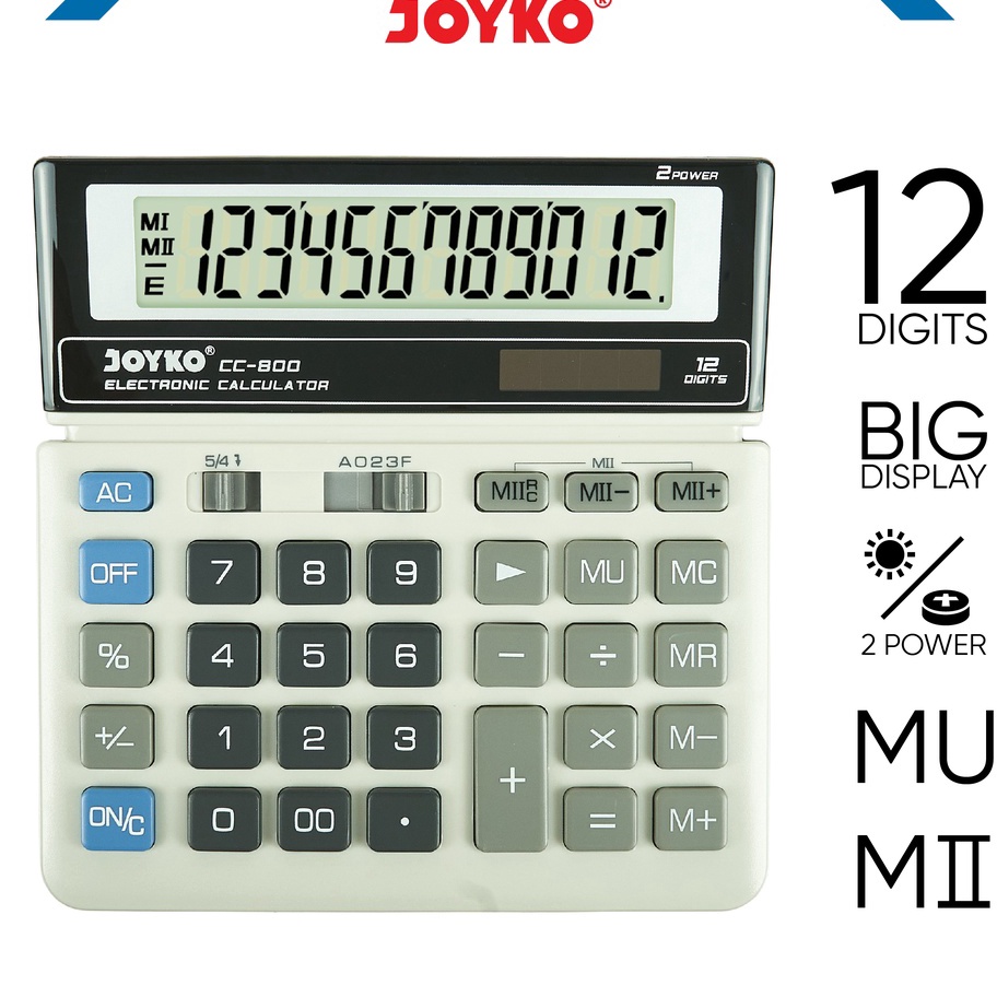 

KI3 Calculator Kalkulator Joyko CC8 12 Dits