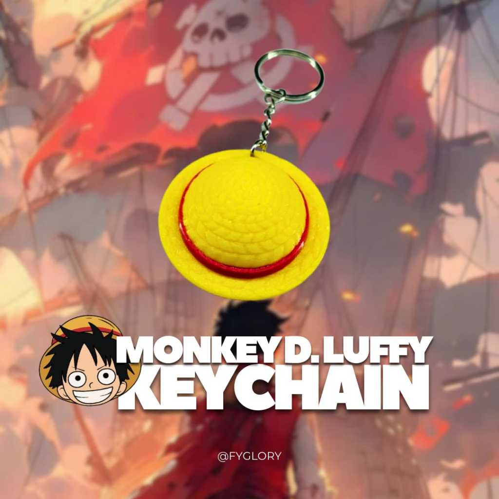 gantungan kunci luffy 3D ganci 3D luffy