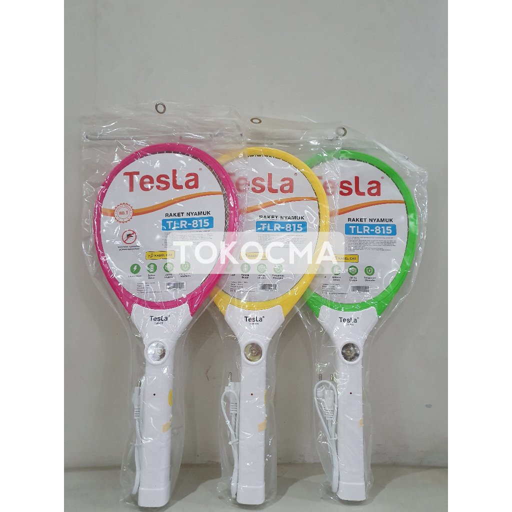 Raket Nyamuk Rechargeable + Senter Multi Function TLR-815 Tesla