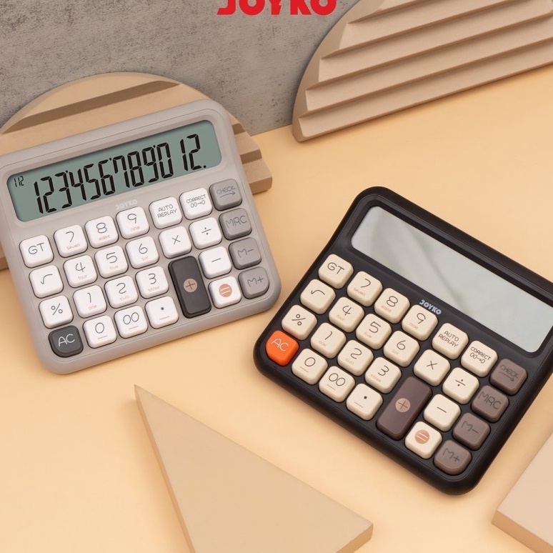 

HJ6 Kalkulator JOYKO CC 63BCO Calculator Check Correct Cek Ulang 12 Dit Layar LCD
