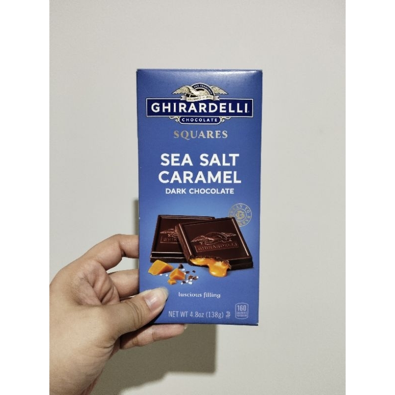 GHIRARDELLI CHOCOLATE SQUARES: Sea Salt Caramel Dark Chocolate