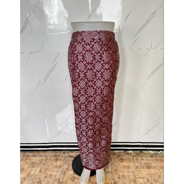 ROK SONGKET JADI LANGSUNG PAKAI  ROK SPAN BAHAN SONGKET  SONGKET BAWAHAN KEBAYA  ROK WANITA BATIK u 