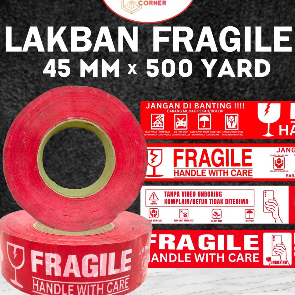 

Beli Lakban Fragile Merah 2 Inch Yard Jangan Dibanting 48 45 Mm 2 Y Handle With Care