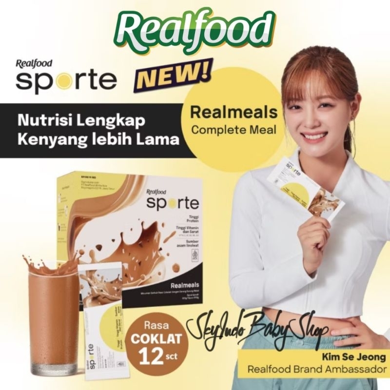 

Realfood Sporte Realmeals | Minuman Serbuk Sereal Sarang Burung walet Rasa Coklat ( 1 Box Isi 12 Sachet )