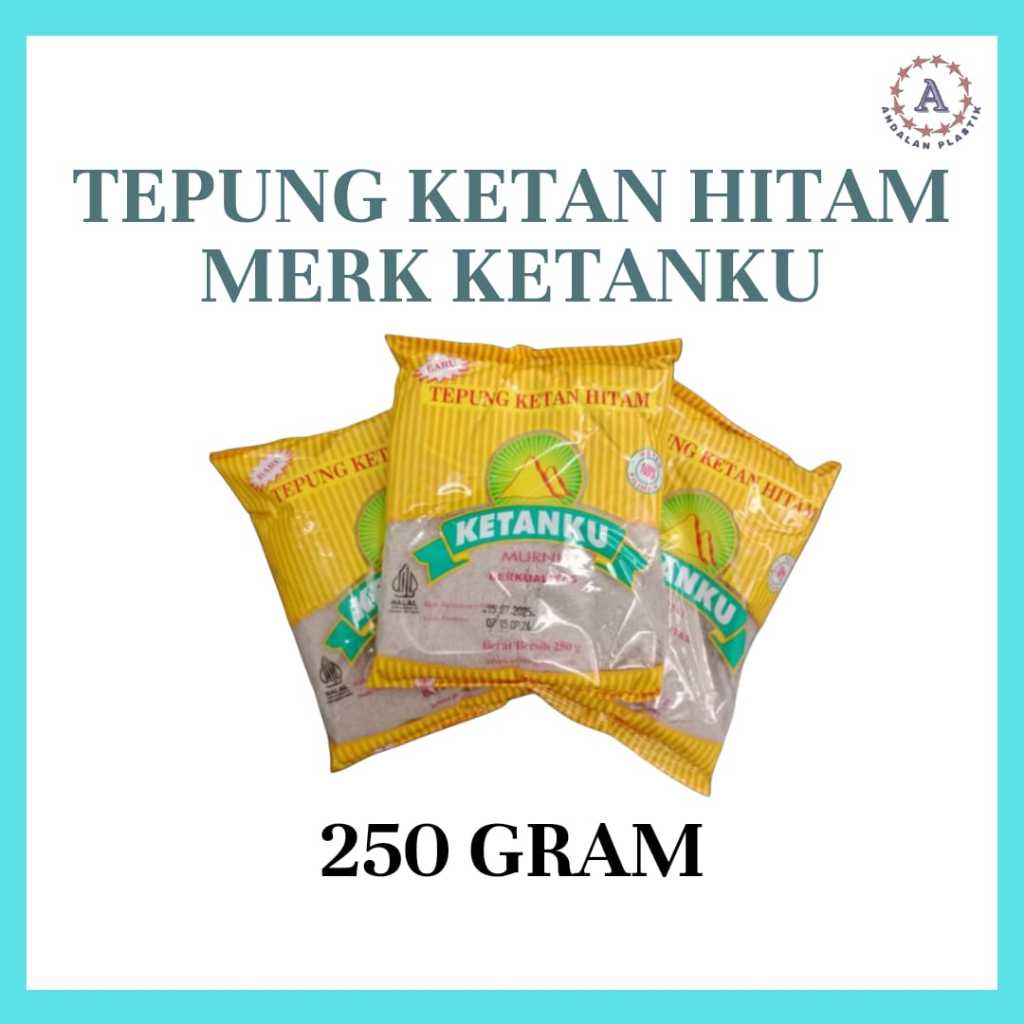 

Tepung Ketan Hitam 250 Gram Merk Ketanku / Pcs