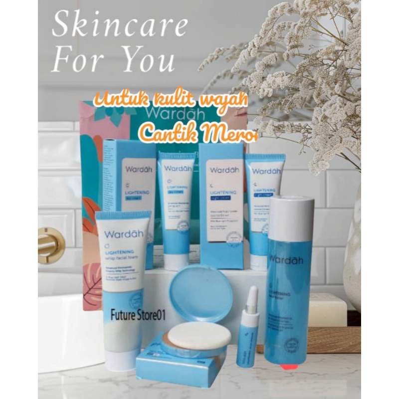 Bisa COD Skincare untuk Pemula / Paket Wardah untuk Pencerah wajah kusam