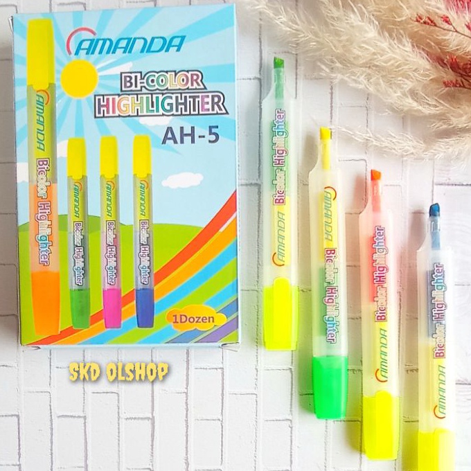 

Bonuskan HHLHTER PEN DUA WARNA DOUBLE TIP STABILO AMANDA 1 Pack isi 12 Pcs