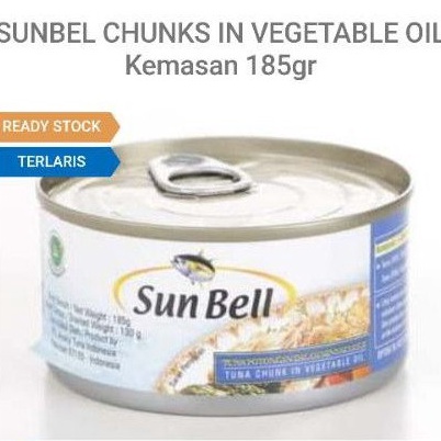

Laris Lagi Paketan Sunbell Tuna Vegetable Oil 185gr isi 5 kaleng