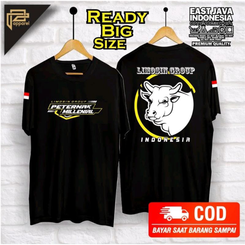 Kaos Peternak Milenial Sapi Limosin Group Indonesia