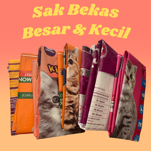 Sak / Karung Bekas Pakan Kucing 20KG