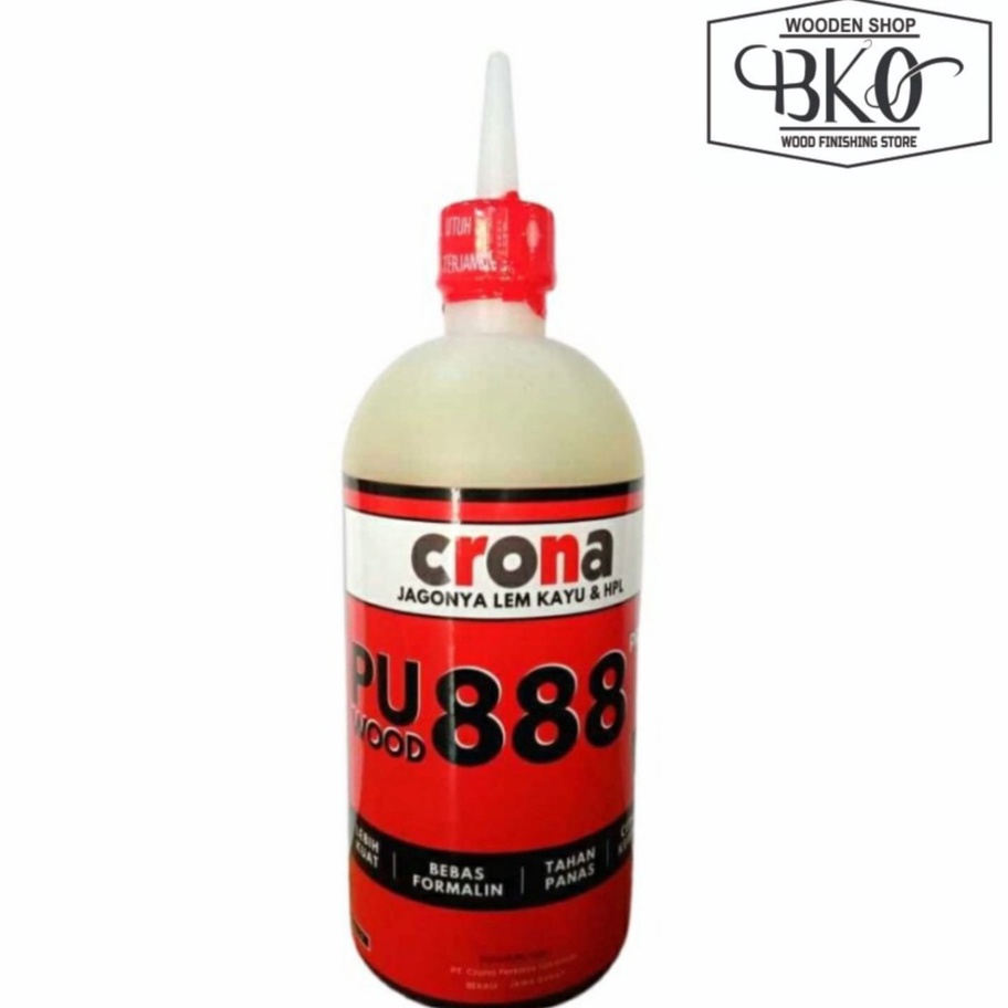 

HJ6 Lem kayu CRONA PU 888 45gr LEM KAYU BASAH Wood glue