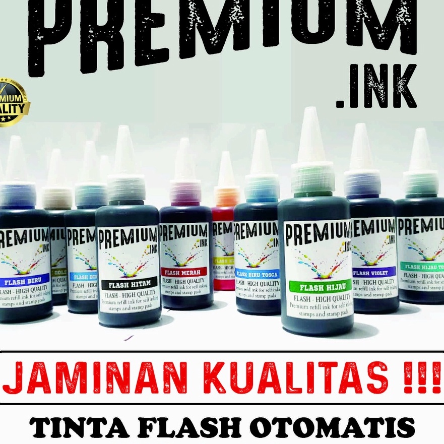 

KP8 Tinta Stempel Flash Otomatis 15 Varian Warna PREMIUM Flash Ink PREMIUM Tinta Flash Refill Isi 1 ML