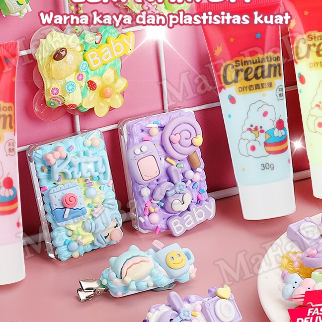 

KF7 DIY Deco Lem Krim Stiker Stiker Lem Krim Dengan Krim Tanah Liat Set Lengkap Alat 857Pcs286PCS