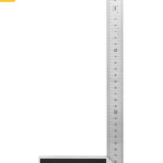 

Hot Deli Penggaris Siku L Steel Angle Ruler Mistar Garisan Siku EDL32XX