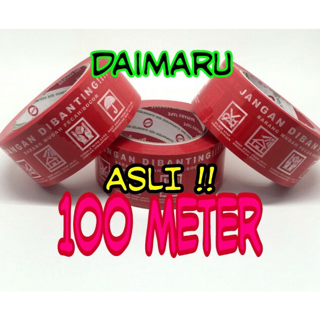 

KI3 Lakban Fragile daimaru merah jangan dibanting