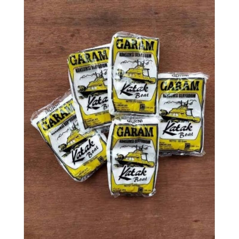 

[ PAKET ISI 5PCS ] GARAM CAP KAPAL BOAT ISI 150GR / 200GR BERYODIUM