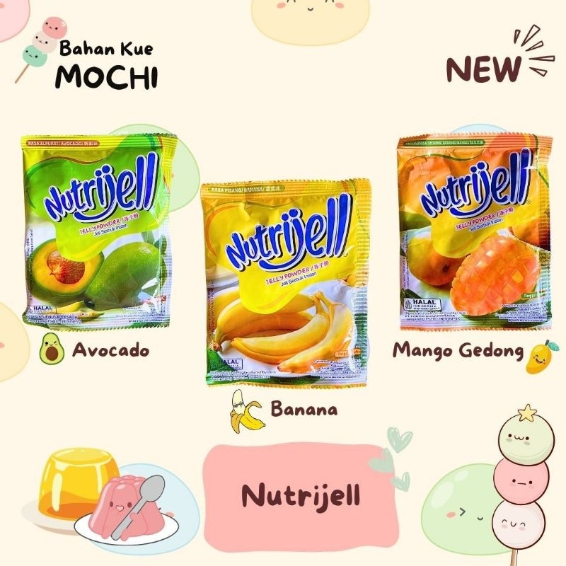 

Nutrijell Jelly Powder - Alpukat Avocado, Pisang, Mangga Gedong