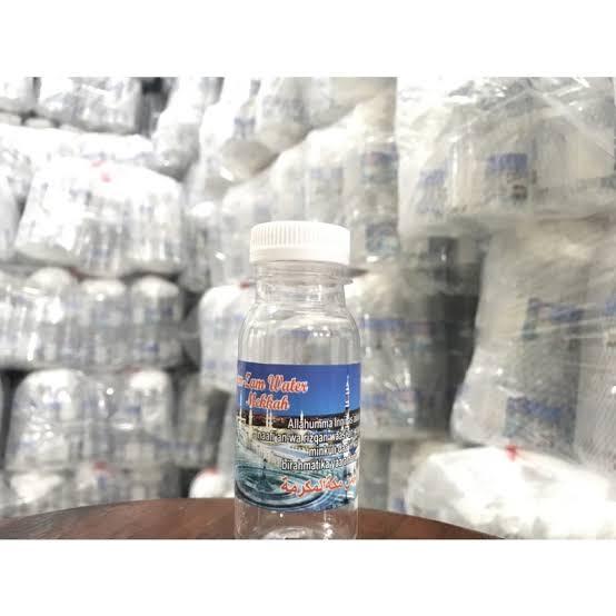 

Air Zam zam 80ml Isi 5 btl Asli Mekkah Oleh oleh Haji Umroh