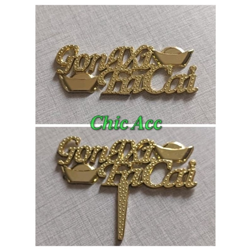 topper tulisan gong xi fa cai 7 cm