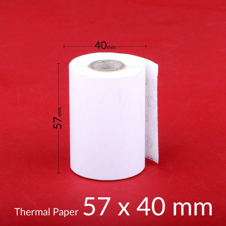 

Kertas Thermal Struk Kasir Receipt Paper Roll Coreless 57 x 40 MM