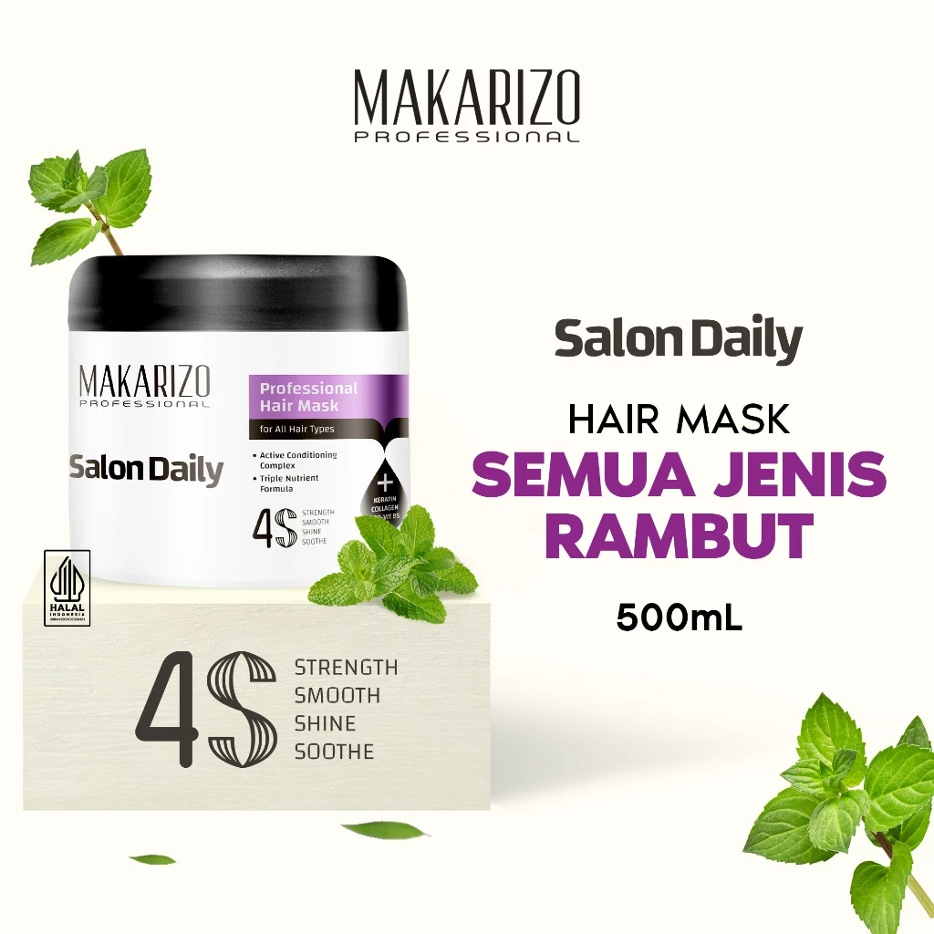 ☑️ YK ☑️ MAKARIZO Salon Daily Hair Mask 500gr