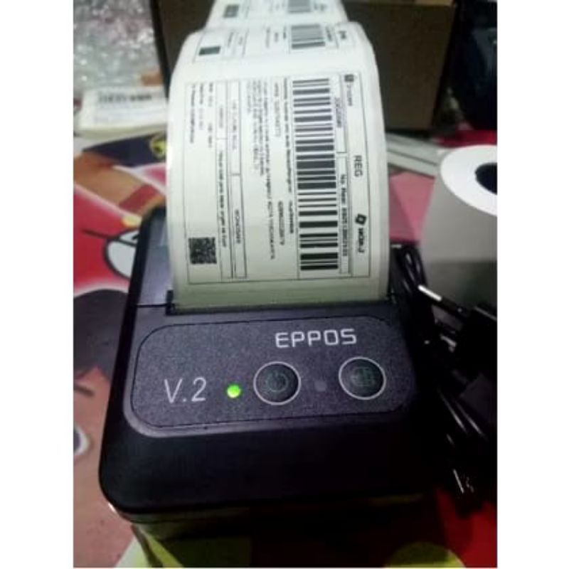 

Label Sticker Thermal 58 mm x 5 meter - Ada Gap Samping Mudah Kupas 57 mm x 5 meter