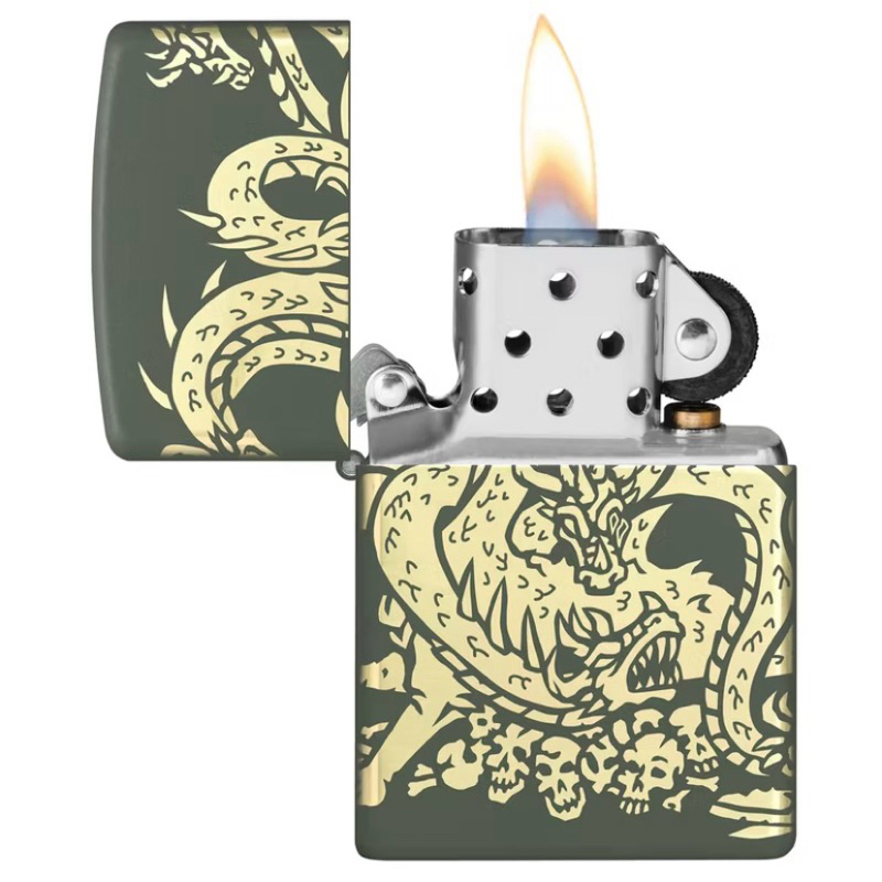 Korek Api Zippo Dragon Design 48907 Original 100% Made In USA